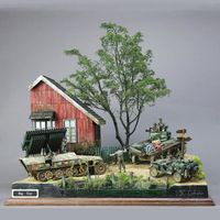 Kits de modèles de construction militaire bricolage Seconde Guerre mondiale soldat allemand abri maison cabine en bois