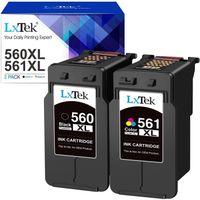 LxTek PG-560XL CL-561XL Cartouches d'encre Remanufactur&eacute;e pour Canon PG-560 CL-561 XL 560XL 561XL pour Canon Pixma TS5350