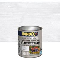 BONDEX - Lasure Opaque Indice 30 - Blanc - Satin - 1L