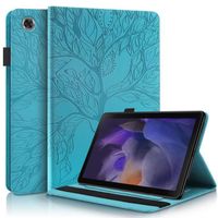 bleu- Housse Coque Tablette tactile SAMSUNG Galaxy Tab A8 - 10,5" X200 X205 Portefeuille Etui Protection Premium PU Cuir Antichoc