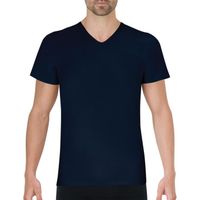 T-shirt col V Les Classiques Bleu