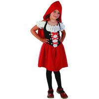 Déguisement chaperon fille - Le Petit Chaperon Rouge - Modèle adulte - Couleur rouge et noir - Polyester