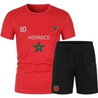 Ensemble de Foot short et maillot Maroc homme