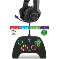 Pack Manette Xbox One-S-X-PC Spectral RGB Edition Officielle + Casque Gamer Pro H3 Orange Spirit of Gamer Xbox One/S/X/PC