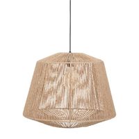 Suspension Zelia En Jute Beige - Diamètre 38 Cm, Hauteur 103 Cm - Décoration Intérieure Bohème, Naturelle
