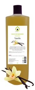 HUILE - LAIT MASSAGE Purespa Huile de Massage végétale parfumée Vanille - 100% Massage Naturelle Bio relaxante et exotique
