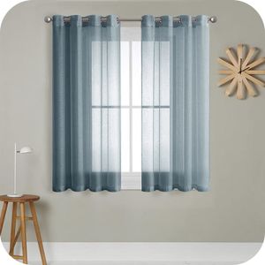 KnSam Rideaux Voilages, 2 Pièces, 102x183 cm x 1pc, Blanc, Motif Chevron, avec Oeillets, Rideau Salon Bureau Chambre Simple Moderne KnSam Rideaux Voilages, 2 Pièces, 102x183 cm x 1pc, Blanc, Motif Chevron, avec Oeillets, Rideau Salon Bureau Chambre Simple Moderne