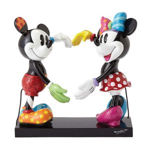 OBJET DÉCORATIF Britto Disney Mickey et Minnie coeur Figurine (gra