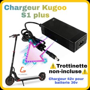 KIT CHARGEUR Chargeur 42v Kugoo S1 plus pour trottinette électr