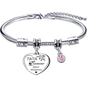 BRACELET - GOURMETTE Cadeaux Pour La Tata Bracelet De Tante Bracelet Ta