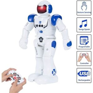 ROBOT - ANIMAL ANIMÉ Intelligent Robot Programmable - Contrôle à Distance Jouets Robotique Détection des Gestes Commande Tactile Charge USB