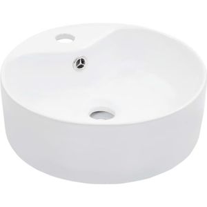 oceanic vasque a poser en ceramique forme ronde 46x17 cm segura cdiscount bricolage