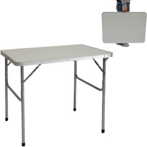 TABLE DE CAMPING Table de camping pliante 80x60x70 cm Poids léger Format Gris clair