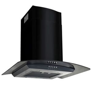 Ciarra Hotte Aspirante 60cm Noir 380m H Eclairage Led 3 Vitesses Classse C Extra Recyclage Decorative Cuisine Pyramide Achat Vente Hotte Cdiscount
