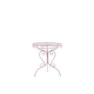 TABLE DE JARDIN  Beliani - Table ronde de jardin bistrot en métal r