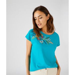 T-SHIRT T Shirt - Damart - Tee-shirt brodé coton biologiqu