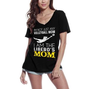 T-SHIRT Femme Tee-Shirt Col V Maman Du Volley-Ball – Volle