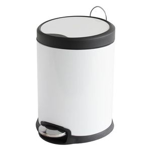 Petite poubelle rectangulaire – poubelle cuisine 5L en métal à pédale,  couvercle et seau en plastique– poubelle de bureau, cu[488] - Cdiscount  Maison