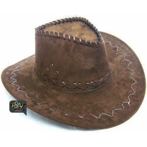 Chapeau de cowboy western à point de croix, brun, taille unique, accessoire  de costume à porter pour l'Halloween