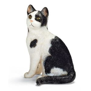 Schleich Chat Assis Figurine Animal 13771