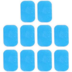 APPAREIL ABDO 10pcs Gel Pad Electrostimulation Patch Electrostimulation Abs Électrodes Replacement de Feuille Gel Rechange pour Electrostimulateur