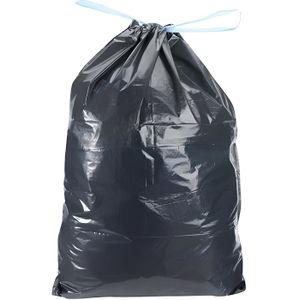 MD Lot de 5 sacs poubelle en plastique de très grande qualité Catégorie 75 Noir 240 l 