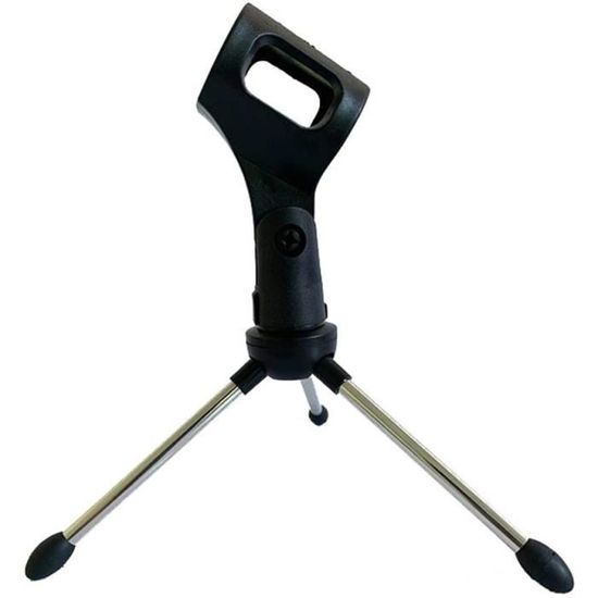 Pyle Support Microphone Universel Réglable – Paire De Trépieds Lourds Léger Avec Support Boom Et Sac De Transport, Adaptateur 5/8", Pour Scène Et Studio