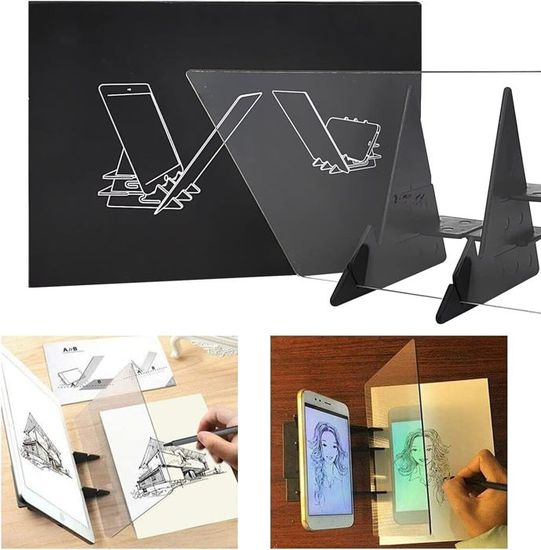 Tableau De Dessin Optique 26x20 Cm – Projecteur Pour Esquisses, Animation, Débutants, En Acrylique