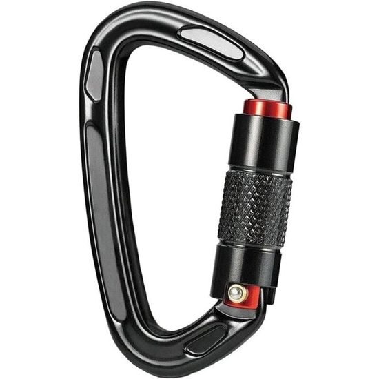 Lot De 5 Mousquetons à Vis Acier Forgé - Max 25kN - Escalade, Alpinisme - Neufs