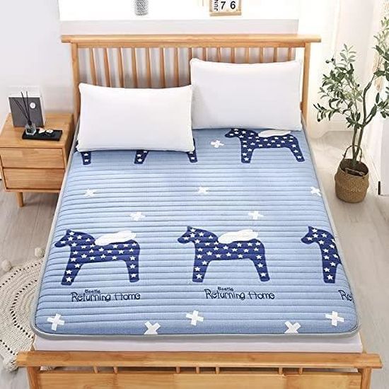 Futon Japonais Leewadee – Matelas Sol Rouge, Roulable, Pour Camping Ou Maison, Neuf
