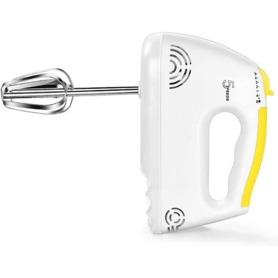 Fouet électrique Tonysa 260W Mélangeur à Main électrique 5 Réglages De Vitesse, Outils De Cuisson De Pâte à La Crème Aux œufs Batteur Mélangeur Main 260W