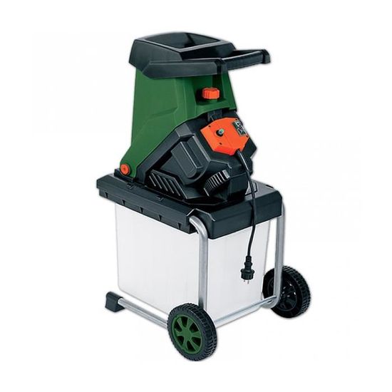 Broyeur De Végétaux Électrique DEKOPRO 2500W - Coupe Jusqu'à 45mm - Lame Disque - 12 Kg Avec Roues