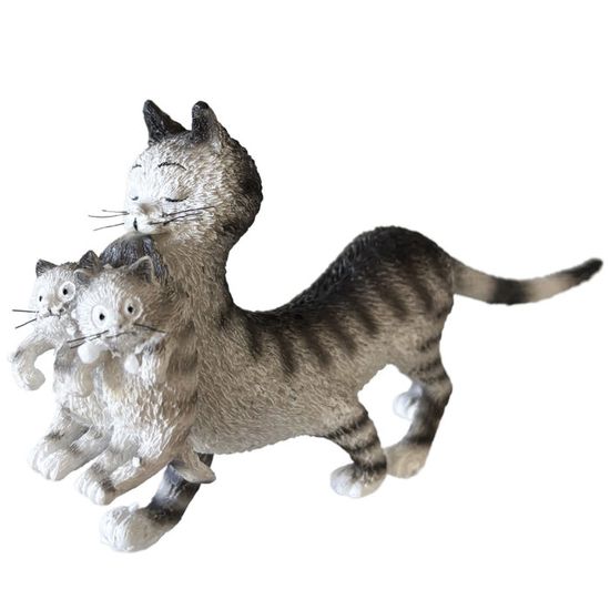 Statuette De Chat Parastone Par Dubout – Résine Blanche, Neuve
