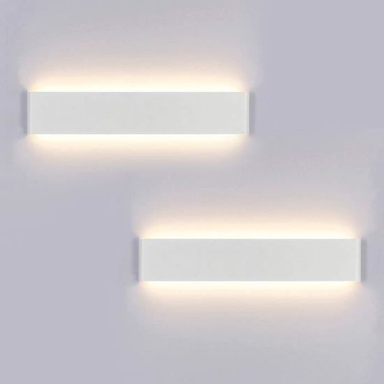 APPLIQUE DINTERIEUR Yafido 2x Applique Murale Interieur LED 40CM Lampe Murale 14W Blanc Chaud 3000K Luminaire Mural Moderne pour594