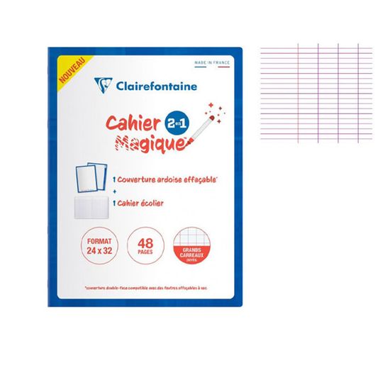Lot De 5 Cahiers Calligraphe Clairefontaine - 17x22cm, 180 Pages Grands Carreaux - Papier 70g