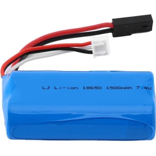 Acheter Batterie au Lithium 18650 7.4V 1500mAh, avec prise 5500