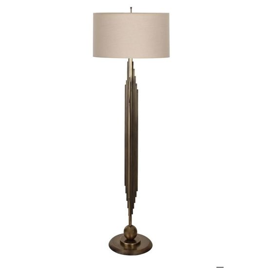 Lampadaire avec abat-jour arc - 1 lumière - H 170 cm - Noir - Moderne