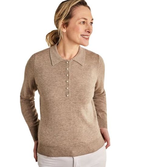 Polo en sales maille femme