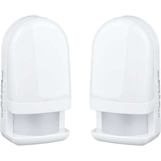 Lot De 2 Veilleuses LED - Capteur Auto - 5 Niveaux Luminosité - Enfant