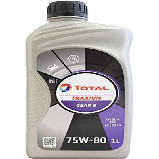 Total Transmission Gear 8 75W80 - Huile de Transmission pour boîte ...