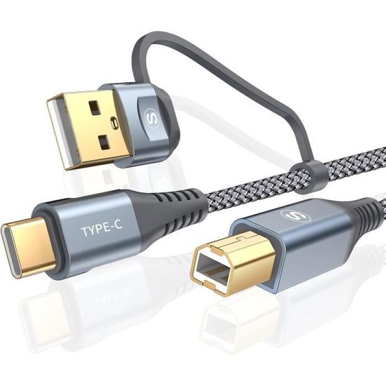 CABLE IMPRIMANTE USB 3M Avec Filtre - CAPMICRO