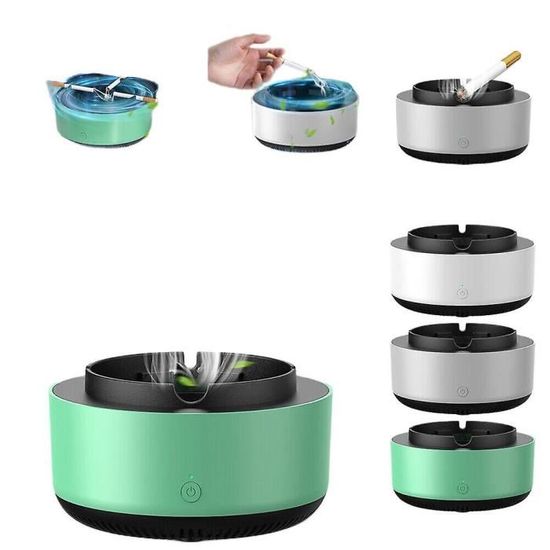 SAL Cendrier Sans Fumée D'intérieur Cendrier Purificateur D'air 2 En 1, à La Mode, Interrupteur