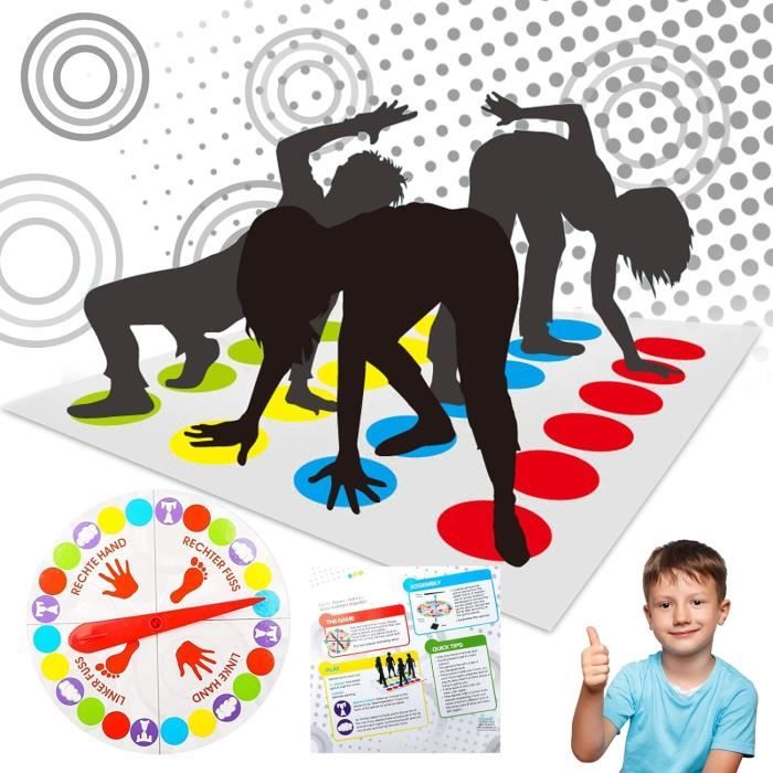 Twister Jeux pour enfants et adultes - Jeu d'équilibre pour les anniversaires à partir
