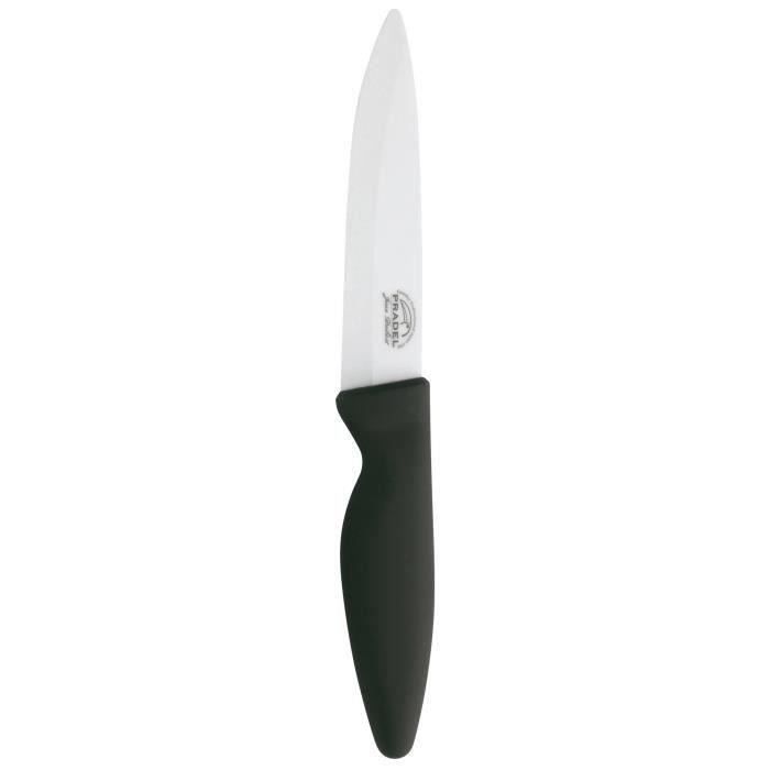 JEAN DUBOST Couteau céramique multi-usages - 13 cm - Lame blanche