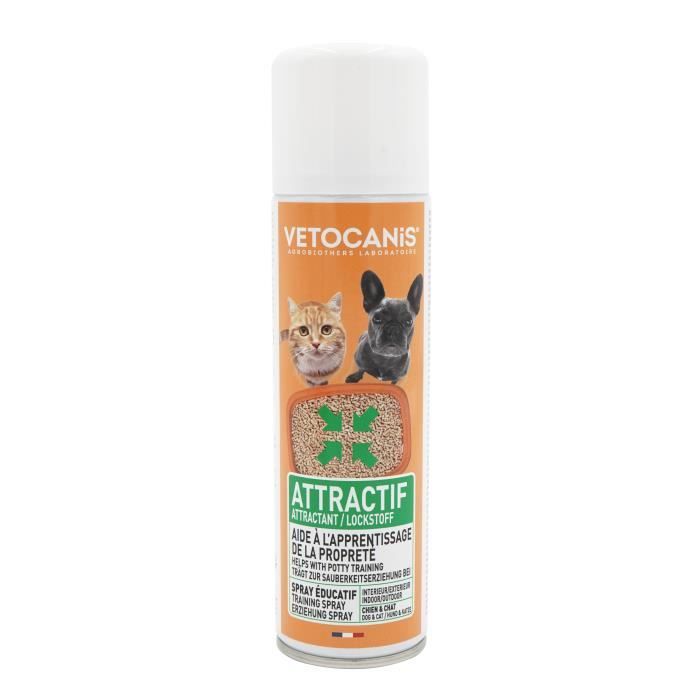VETOCANIS Spray attractif intérieur et extérieur - Pour chien et chat