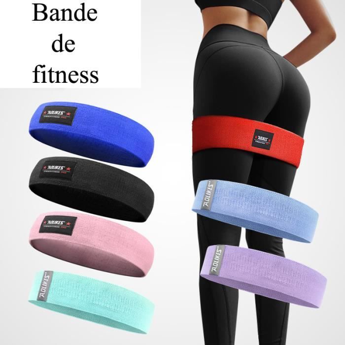 Bande de résistance, élastiques de Musculation résistant aux Hanches, Ensemble de 3 Bandes de Musculation Noir (L+M+S)