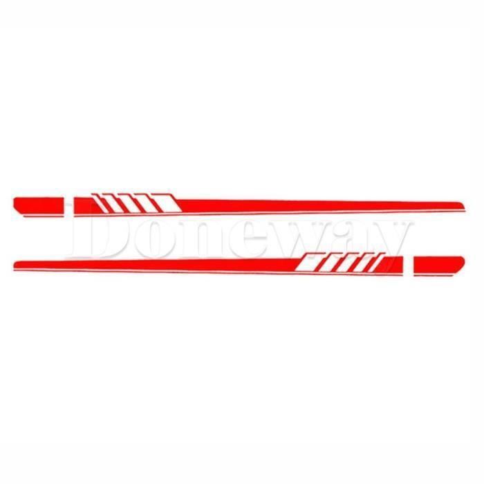 2X Stickers Autocollant latéral latéraux bas de caisse aile racing pour Mercedes Benz C Sports Racing Car-Rouge