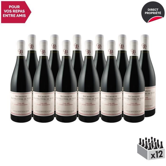 Bourgogne Hautes Côtes de Nuits Clos des Dames Huguettes Rouge 2017 - Lot de 12x75cl - Domaine Gavignet-Béthanie et Filles - Vin AOC