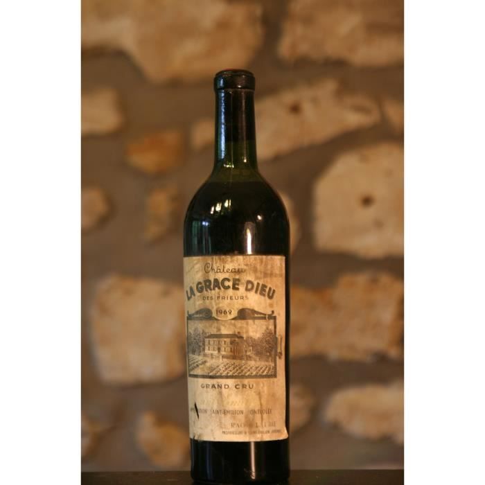 Vin rouge, Château La Grace de Dieu 1962 Rouge