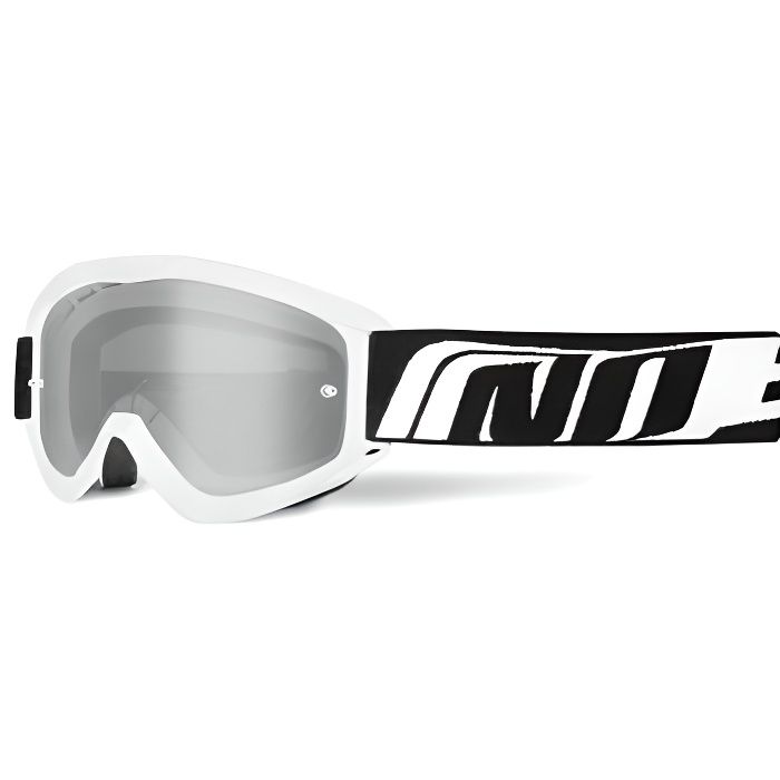 Lunette Moto Cross Quad by Destocknet Blanc